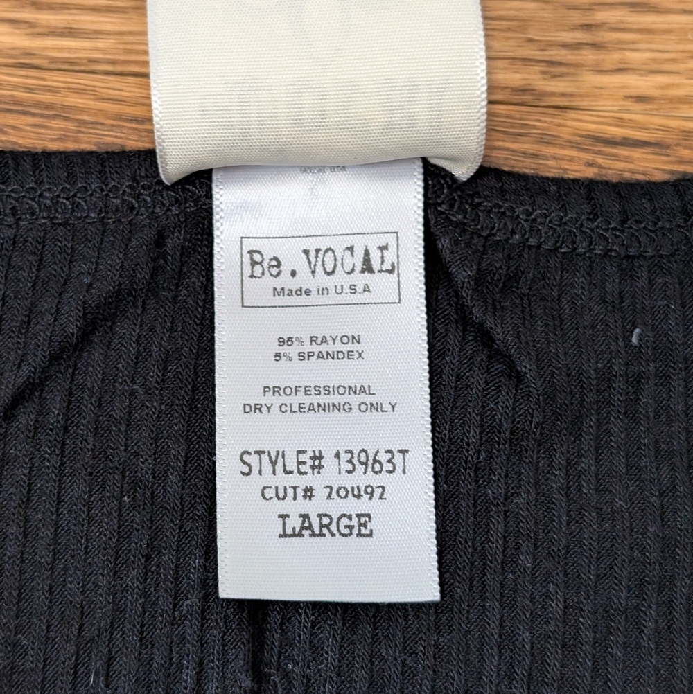 Be Vocal Women's Tank Top Black Studded Western Boho Size Large - Picture 6 of 7